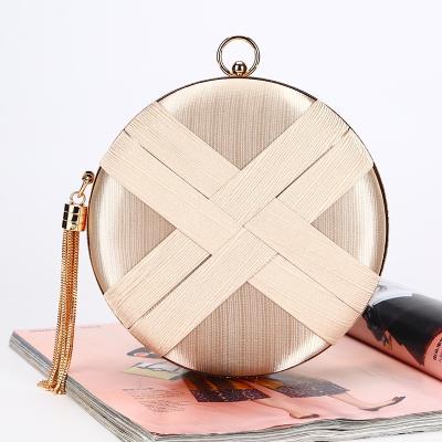 China New Fashion Women Silk Round Tassel Evening Clutch Bag Black Silk Evening Clutch Bags For Lady Ball Shaped Wedding Bag Party Handbags for sale