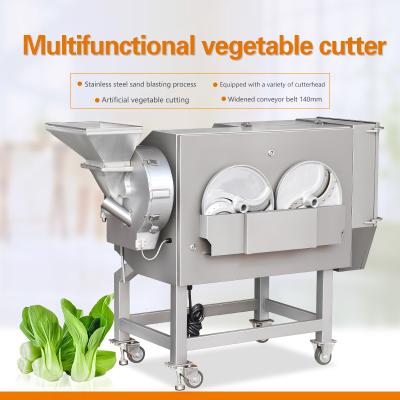 China Commercial vegetable root vegetable multi-function slicer machine new snack factory practical vegetable dicer cleaver for sale