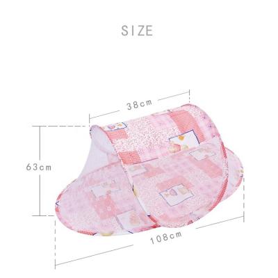 China Household Baby Mosquito Net Travel Cloth Folding Colorful Folding Baby Bed Mosquito Net for sale