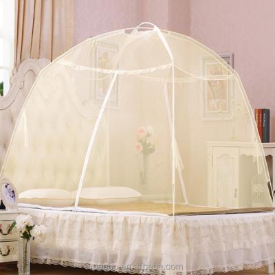 China Free Folding Mosquito Net Spandex Queen Size Folding Bed Mosquito Net 3 Open Doors Soft Bed Canopy Tent for sale