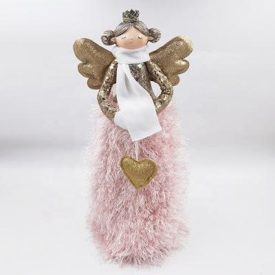 China Wholesale Custom Cloth Costume Cloth Angel Decoration Christmas Doll Cute Soft Plush Toy for sale