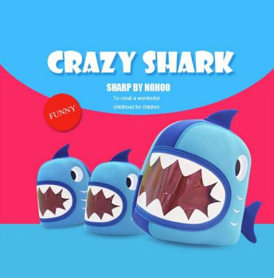 China Lovely 3D Shark Personalized Kids Backpack for School Wear Resistant for sale