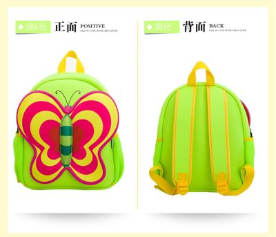 China Green Daily Kids School Backpacks Personalized Economical With Zipper for sale