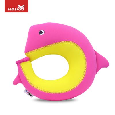 China Pink Lovely Dolpin Kids Neck Pillow Waterproof Environmental Friendly for sale