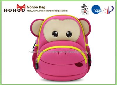 China Comfortable Cool School Bags For School Teenage Girls , 3D Cartoon Monkey for sale