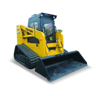 China Elevates Track Skid Steer Loader 100HP TS100 Rubber Crawler Loader With 1200kgs Load Capacity 0.55CBM Bucket For Sale for sale