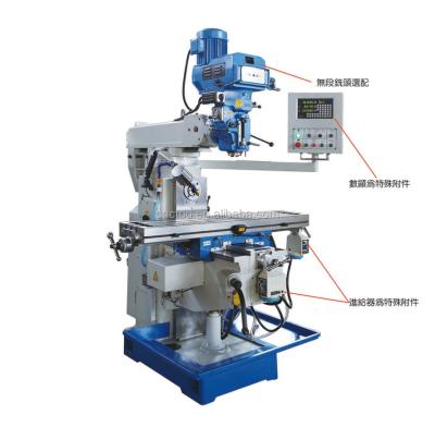 중국 Universal Rocker Horizontal Milling Machine X6325W 1700x1600x2250 1 Year Warranty 판매용