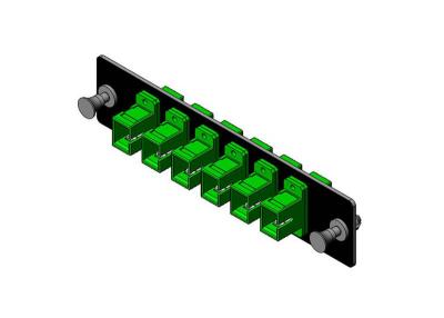 China Single Mode / Multimode / OM3 SC Fiber Adapter Panel Plate , 6 Ports for sale