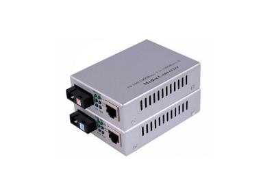 China 10/100/1000M WDM Gigabit Single Fiber Media Converter 80Km 1310nm / 1550nm for sale