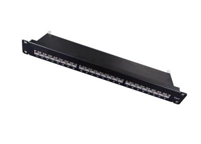 China Cat5e Shielded Patch Panel, 24 Port RJ45, 19