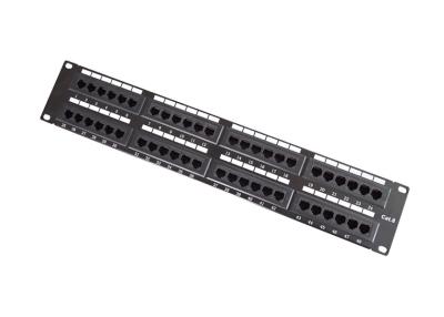 China 2U RJ45 CAT6 Copper Patch Panel, 19