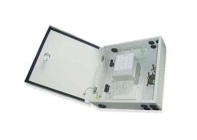 China Pole Mount / Wall Mount Fiber Enclosure with 2 Slot Fiber Splitter Modules for sale