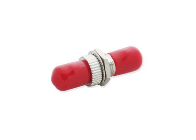 China Single Mode / Multimode Fiber Optic Adaptor ST Simplex Ceramic Coupling Sleeve for sale