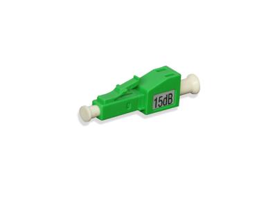 China Plug Type LC APC Fiber Optic Attenuator with Max 30dB Attenuation Value , Male to Female Attenuator for sale