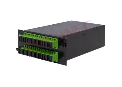 China 2 negro del casete del divisor de la fibra óptica de la ranura LGX para el divisor del acoplador/PLC de 1 x 8 FBT en venta