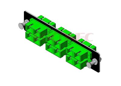 China 12 Port SC Fiber Optic Adapter Penal , Adapter Plate with SC APC Duplex Adapter for sale