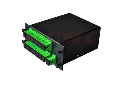 China 1 Slot 1 x 16 LGX Fiber Optic Module , Front Operated Input / Output Ports for sale