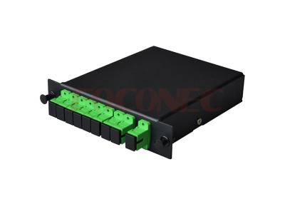 China 1 Slot LGX Fiber Optic Splitter Module , SC / APC Connectors Terminated for sale