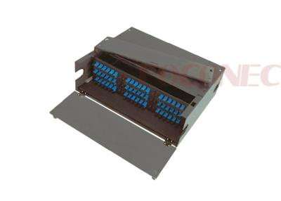 China 3RU Quick Connection Rack Mount Fiber Enclosure , Hold 9 Fiber Panels / MPO Cassettes for sale