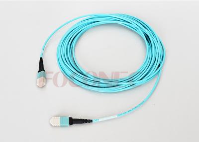 China MM 10Gig Fiber Optic Patch Cord MPO to MPO OM3 Interconnect Fiber Jumper for sale