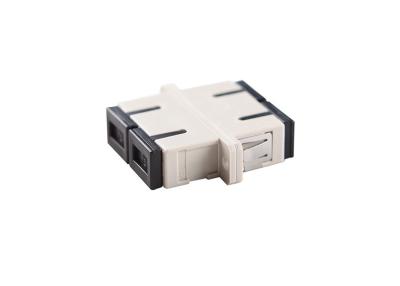 China Flanged SC Singlemode Duplex Fiber Optic Adapter Coupling Sleeve with 0.2dB Insertion Loss for sale