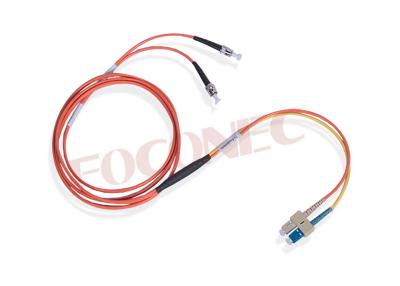 China Multimode Fiber Optic Patch Cable Cord LC SC ST FC OM1 / OM2 Mode Conditioning for sale