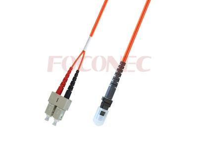 China OM1 / OM2 Optical Fibre Patch Cable Lead SC - MTRJ Multimode Duplex Zip for sale