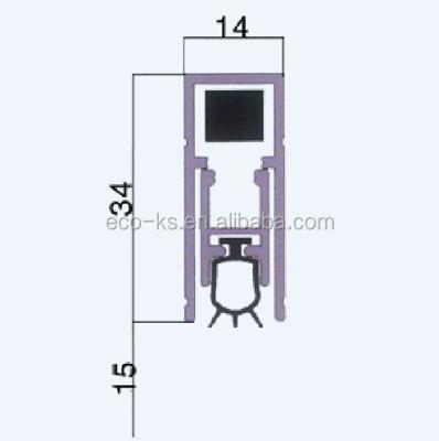 China Automatic Bottom Aluminum Automatic Door Drop Seal Lower Door Seal Anti-insect for sale