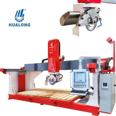 China Building Material Shops Stone Type HUALONG Machinery HKNC Series CNC Stone Profiling Machine Stone Cutter Wire Saw Cutting Machine For Marble Granite for sale