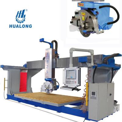 China Building Material Shops HUALONG Machinery HKNC-825 Stone Marble Slab Stone Cutting Machine and Tile Stone Machine for sale