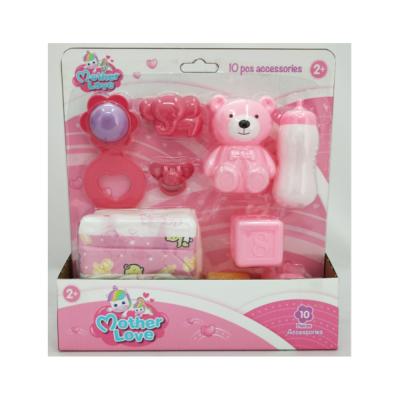 China ECO-FRIENDLY DIAPER WITH baby - 10PCS (baby doll doll 6PCS/DISPLAY BOX) ACCESSORIES for sale