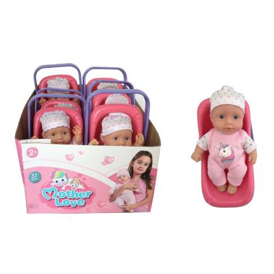 China ABS Material Eco-friendly Baby (Phthalates Free) 20CM - Doll With Baby Cradle W28068X for sale