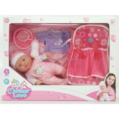 China Baby MODEL TOY 30cm silicone vinyl material - doll with cotton body baby - doll set for sale