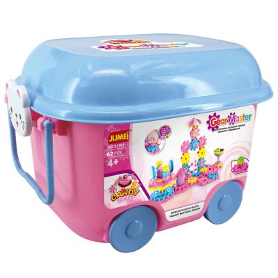 China For Little Kinds Who Are 3 Years Above Magic ROD Toy Funny Candy Set Gear Master Educational Building Block Game Toys In Container Box for sale