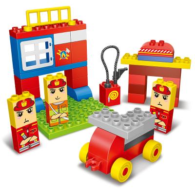 China For Little Kinds Who Are 3 Years Old High Quality Creative Firefighter Big Block Bricks Kids Toys Set For Toddler And Preschooler for sale