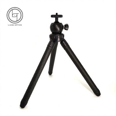 China Hunting Bird Watching Camera Tripod Portable Mini Cell Phone Stand Moving Black Table Desk for Spotting Scope Telescopic Sight for sale