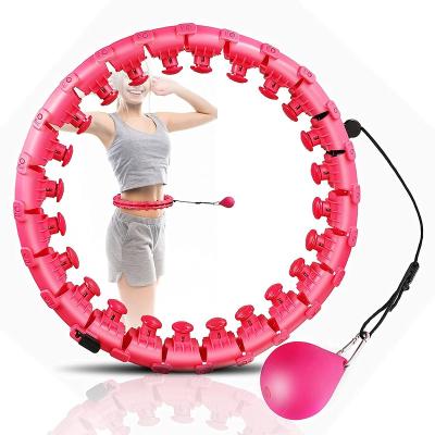 China Smart Body Weighed Hoola Circle For Adults Weight Loss 2 In 1 Circle Fitness Circle Massager Exercise For Adults for sale