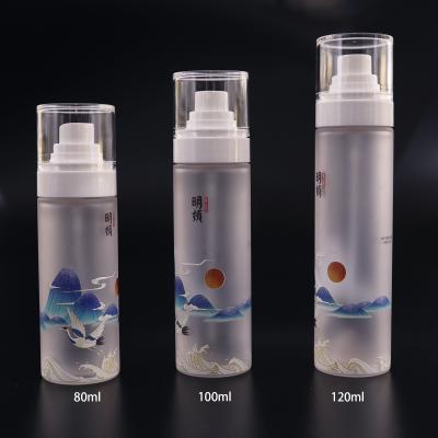 China 80ml 100ml 120ml PETG Eco-friendly Cylinder Plastic Spray Bottle Small Empty Spray Bottle For Cosmetic Fine Mist Spray Bottle for sale