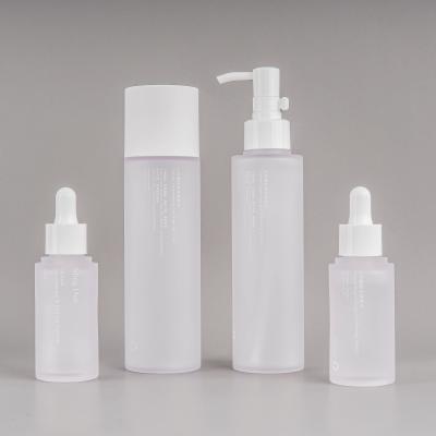 China Eco-friendly 150ml PETG Cyinder Plastic Bottle With Cover Skin Care Packaging Bottle Empty Custom Toner Bottle With Cap for sale