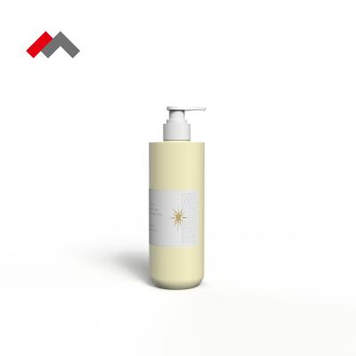 China BEAUTY PACKAGING 800ml HDPE Plastic Cylinder Bottle Personal Care Shampoo Heavy Wash Gel With Pump Customizable Shampoo Bottle for sale