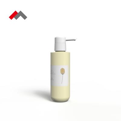 China BEAUTY PACKAGING 120ml HDPE Plastic Cylinder Bottle Personal Care Shampoo Heavy Wash Gel With Pump Customizable Shampoo Bottle for sale