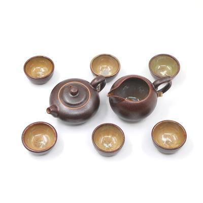 China Sustainable Wholesale Retro Modern Ceramic french porcelain tea set with low price for sale