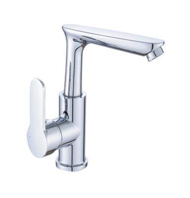 China Himixer China Modern Sanitary Ware Tending Products Chrome Brass Single Lever Kitchen Mixer Tap for sale