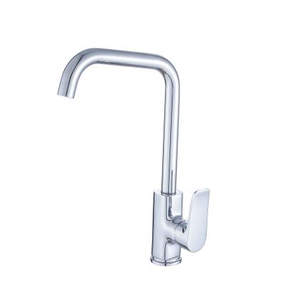 China Wholesale Modern Single Hole Swivel Handle 360 ​​Degree Single Hole Mixer Tap Kitchen Faucet for sale