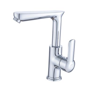 China Modern double kitchen faucets with new design for hot and cold features for sale