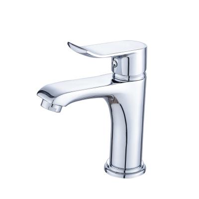 China Modern Sanitary Ware Hardware Cartridge Brass Cold Water Hot Water Bathroom Basin Faucet for sale