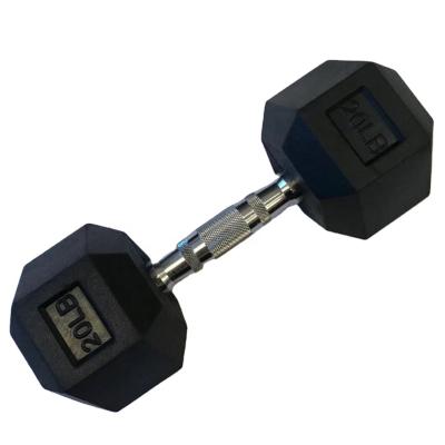 China 5/10/15/20/25/30/35/40/45/50/55/60LB Rubber Coated Dumbbells Weight Lifting Eco-Friendly Bodybuilding Fitness Dumbbells for sale