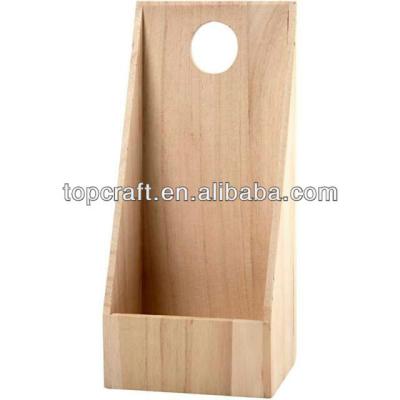 China Europe light wooden brochure stand personalize/decorate wall hanging/wooden craft stand for sale