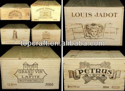 China Europe 2013 wholesale wooden boxes for wine for sale