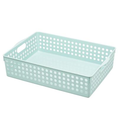 China New Fashion Design A4 Size Pen Purpose School Kitchen Multi Viable Supplies Storage Plastic Basket For Sale for sale